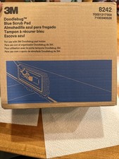 3M Doodlebug Blue Scrub Pad 8242 4.625 in x 10 in 5 Pieces Per Box Open Box