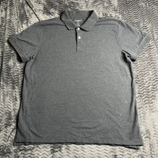 Goodfellow Polo Mens Size XL Gray Short Sleeve Shirt
