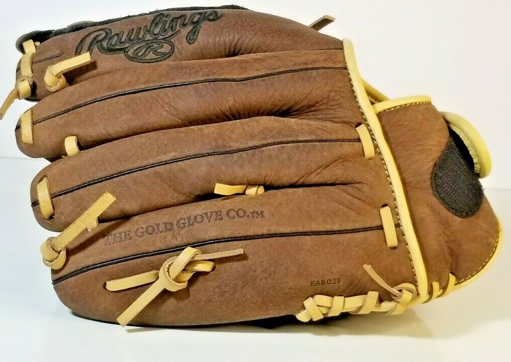 Gant de baseball Rawlings RBG36BTN 12,5 cuir zéro choc RHT lancer main