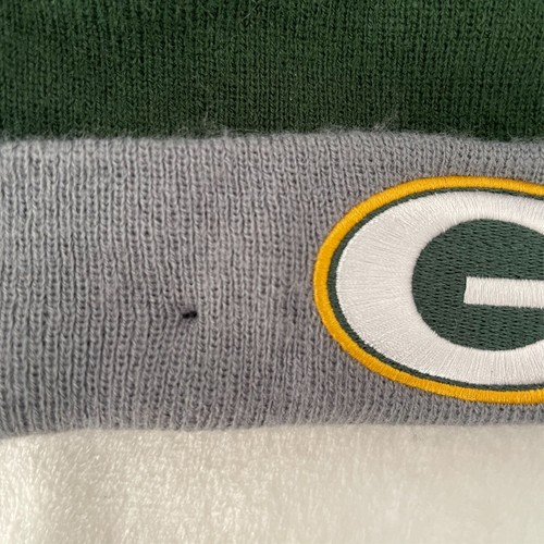 New Era Green Bay Packer Knit Beanie Hat Green Grey NFL Officially Licensed - Picture 3 of 6