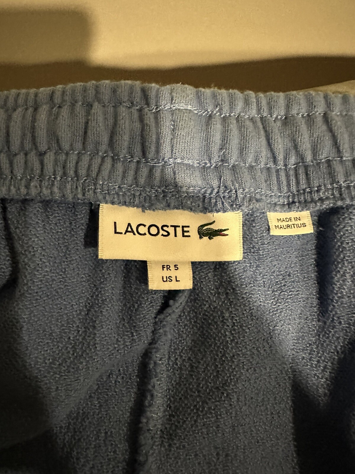 LACOSTE LARGE SUMMERTIME PEACH AND BABY BLUE T SHIRT … Gem
