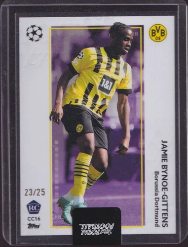 2022-23 Topps Total Football Purple Parallel /25 Rookie Jamie Bynoe-Gittens RC