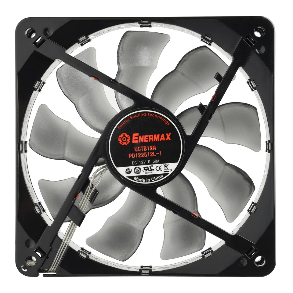 Enermax 140mm x 25mm T.B Silence Computer Case Cooling Fan UCTB14B - Image 2 of 2
