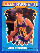 John Stockton 1990 Fleer All-Stars Basketball - Jazz