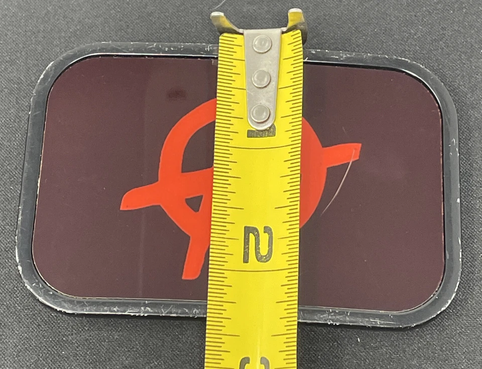 RARO Rojo con Fondo Rojo Sangre Símbolo Anarquista Anarquía Hebilla Cinturón Hebilla Foto 3 de 4