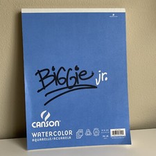 New! Canson Biggie Jr. Watercolor Paper Pad 9...