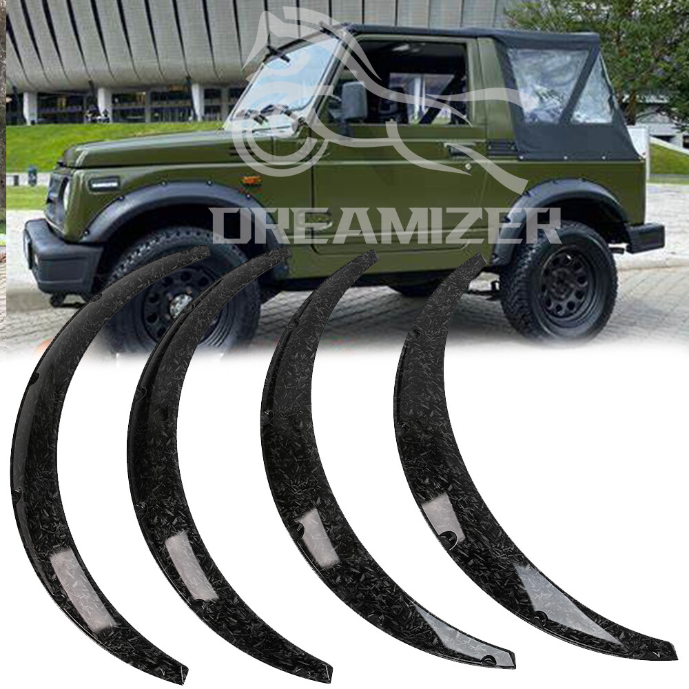For Suzuki Samurai JL Sport Flexible Fender Flares Extra Wide