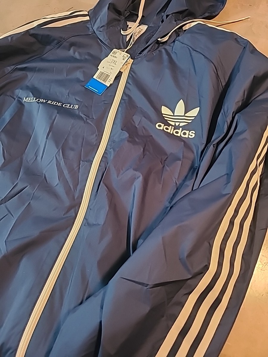 Adidas Men's Navy Mellow Ride Club Hoodie JacketSize 2XL NWT Adidas Men's Navy Mellow Ride Club Hoodie JacketSize 2XL NWT