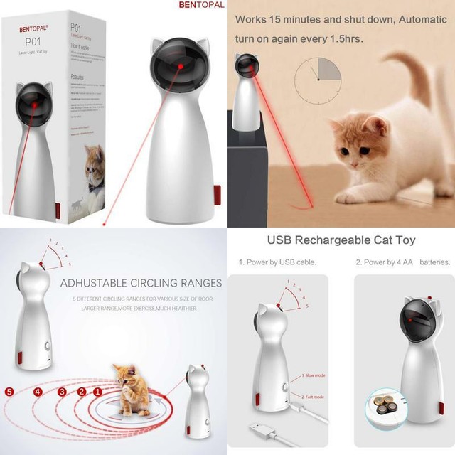 Bentopal Cat Laser Toy Automatic Interactive For Indoor Cats/Dogs/Kitty | eBay