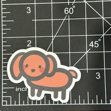 Blushing Brown Doggie Cartoon Matte - Vinyl Decal Sticker Bomb Kawaii Y2K