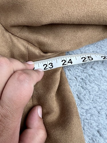 Luca Rossi Italia Blazer Mens 44R Sports Coat Jacket Faux Suede Light Brown Tan - Picture 12 of 16