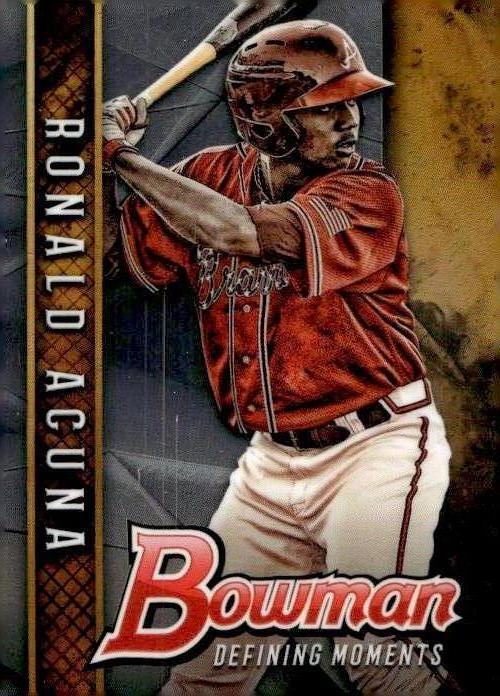 2017 Bowman Draft #BDM-RA Ronald Acuna Defining Moments Rookie Card