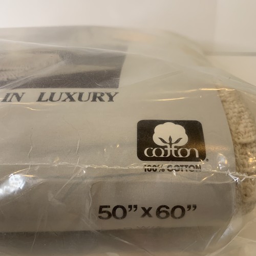 Vintage Ostow & Jacobs Throw 100% Cotton 50”x60” Hearthside Style Made In US - Picture 5 of 11
