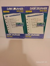 Day Runner Refill Pages Notes Diary Ideas 30 Pages 5.5 x 8.5 Compact Blue 2002