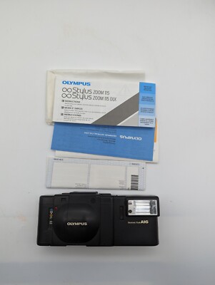 Olympus XA 35mm 1:2.8 Camera F-Zuiko Lens with A16 Flash And