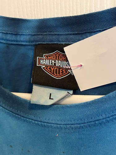 Harley Davidson Men’s T’Shirt Blue,Black Umbre Size(L) - Picture 3 of 5