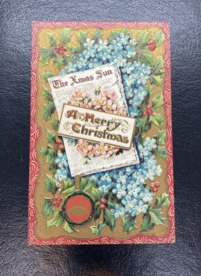 Old Postcard  Postmark  A Happy New Year the New York Herald 1912
