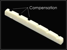 MusicianAtHeart COMPENSATED BONE NUT 42mm 1.65" for FENDER / SQUIER Guitar