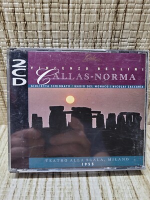 Vincenzo Bellini NORMA, Maria Calas Del Manaco Simionato Zaccaria,USED CD