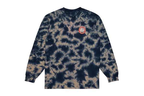 Brixton Tab Longsleeve Neu Navy Tie Dye Gr: M Brixton Supply-image