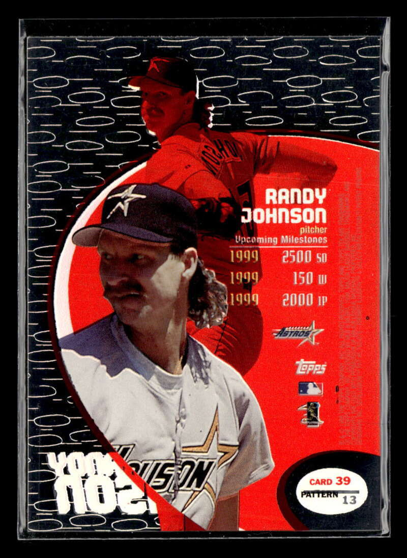 1998 Topps Tek Randy Johnson Pattern 13 #39 Houston Astros FX8009