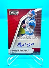 2022 Panini Threads ROOKIE Signatures🔥Braylon Sanders🔥AUTO ROOKIE CARD!