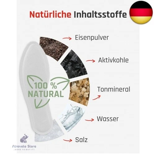 TerraTherm Sohlenwärmer- 10 Paar S, Wärmesohlen für Schuhe Aller Art, Sc - Bild 4 von 8