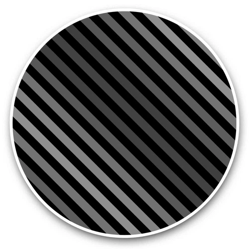 2 x Vinyl Stickers 30cm (bw) - Fun Retro Stripes Pink Teal  #35591
