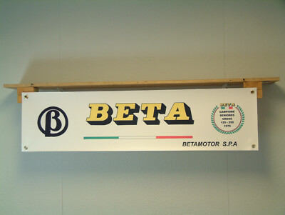 Beta Motorcycles Banner Classic Off Road Bike Werkstatt Garage Wand Display