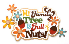 Premade Title for Scrapbooking Pages, Paper Piecing, Family Tree, Adults, Kids