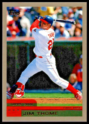 2000 TOPPS #360 JIM THOME CLEVELAND GUARDIANS