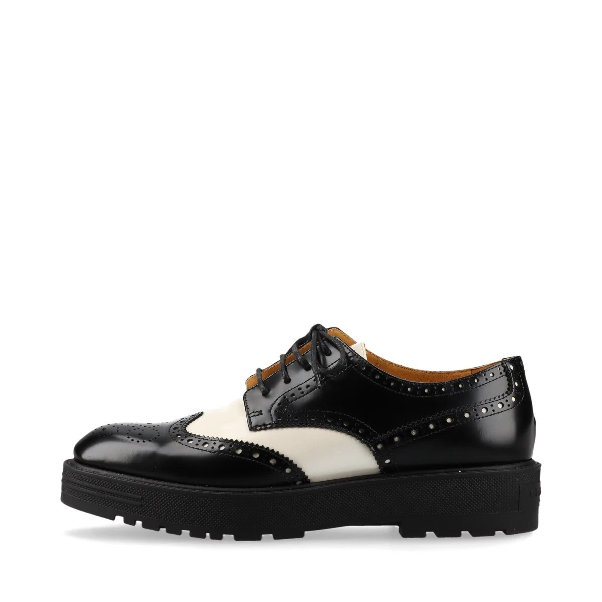 Christian Dior Chaussures Cuir Cuir EU38 1/2 Femme Noir × Blanc MD1023 Wingt