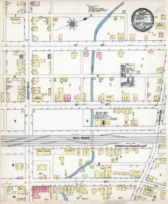 1891 Town Map of Derry Westmoreland County Pennsylvania