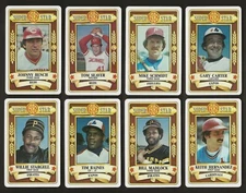 1982 Perma Graphics Super Star Credit Card Set Scarce (24)