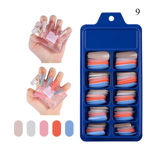 100 Pcs False Nails Wearable Fake Nails Full Cover Nail Tips Press On Nail - Picture 116 of 128