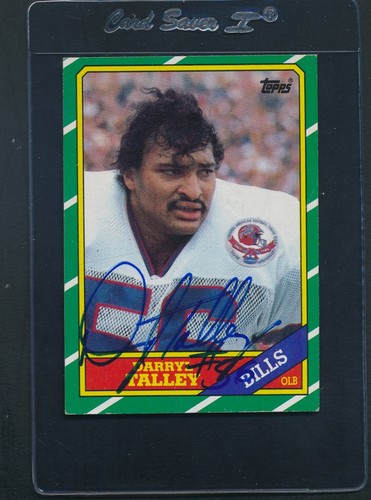 1986 Topps #391 Darryl Talley Bills Signed Auto *E2448
