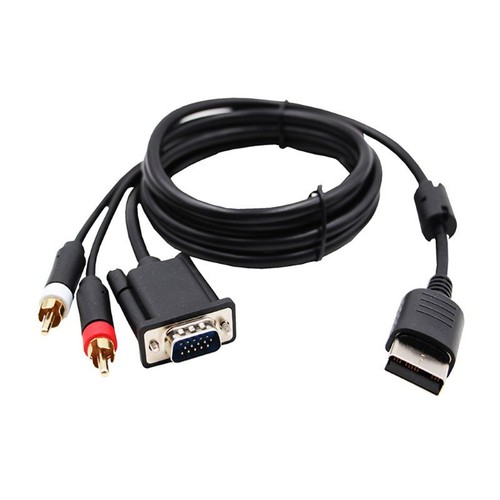 3.5mm to 2-Male RCA Adapter Cable for Dreamcast VGA Gold Plated Cable - Picture 4 of 8