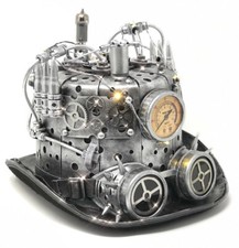 Steampunk Led Light UP Top Hat Mad Scientist Halloween Costume Cosplay Party