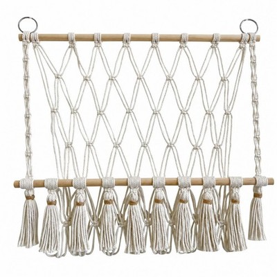 Makramee Wand Hängeregal geflochten Makramee Aufbewahrung Regal Boho für Kleinkinder