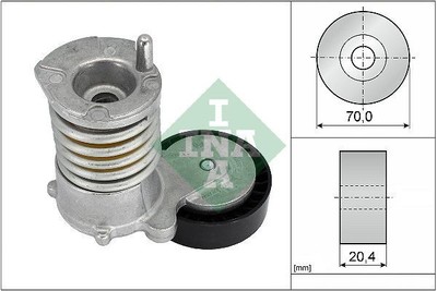 INA 534 0030 10 Spannarm Keilrippenriemen Ø70mm für VOLVO V50 (545)