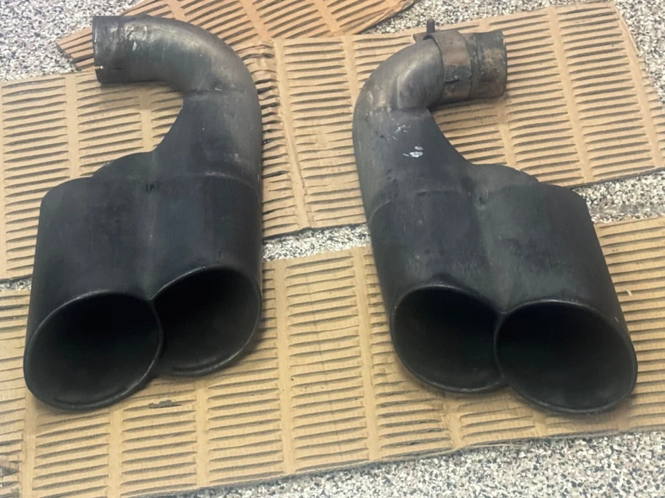 955 Porsche Cayenne Turbo Exhaust Tips Left & Right - Image 2 of 4
