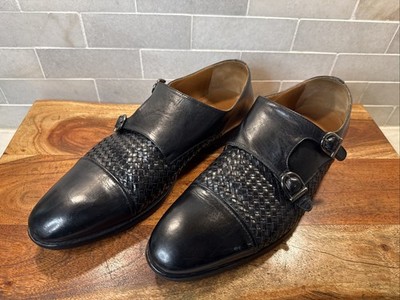 Taft Lucca Double Monk Strap Black Size  USA 11 - EU 44