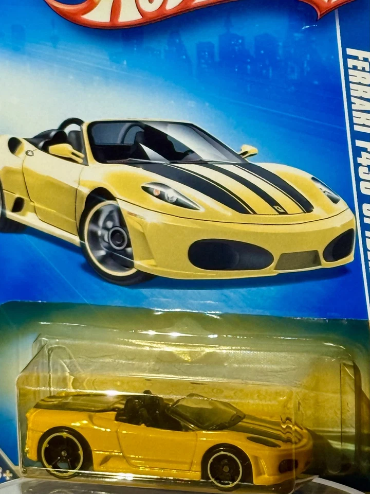 Ferrari F430 Spider (07/10) Dream Garage 2009 Hot Wheels amarillo vibrante *sellado* Foto 3 de 4