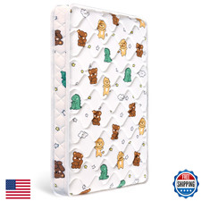 Premium Foam Mini Crib Mattress 38"x24"x4" - Dual Sided, Breathable Fabric
