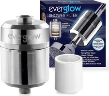 High-Output Shower Filter, 100 Removes Chlorine, Moisturizes Dry Itchy Skin,
