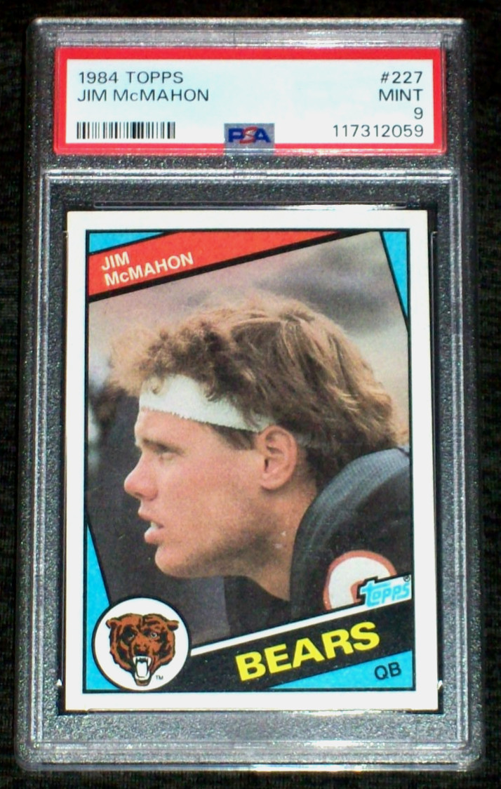 1984 Jim Mcmahon #227 Topps PSA 9 Chicago Bears