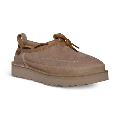 UGG TASMAN CRAFTED REGENERATE SAND SUEDE ALL GENDER SLIPPERS SIZE US M7/W8 NEW - Picture 2 of 5