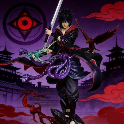 24cm Naruto Uzumaki & Sasuke Uchiha Anime Figure PVC Statue Desk Decor Gift