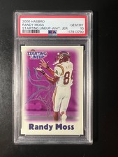 2000 Starting Lineup Randy Moss White Jersey PSA 10 CARD ONLY POP 1