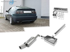 Edelstahl Racing-Anlage ab Kat. VW Corrado 2.0l 16V 100mm rund doppelwandig
